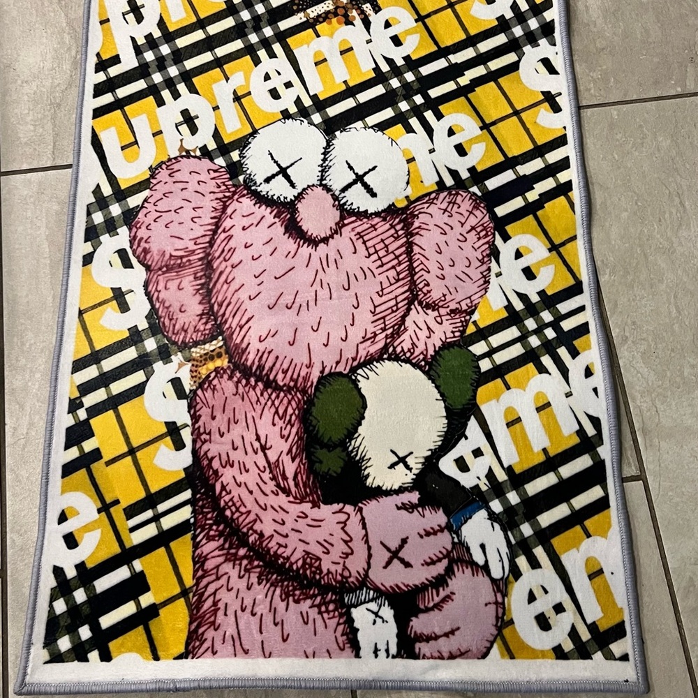 Supreme Kaws Custom Rug-21.5”x31.5”